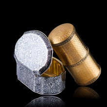 Load image into Gallery viewer, Antique French Solid Silver Niello Table Snuff Box - c.1880