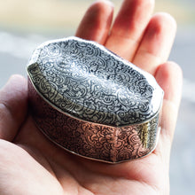 Load image into Gallery viewer, Antique French Solid Silver Niello Table Snuff Box - c.1880