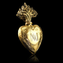 Load image into Gallery viewer, Antique Silver Gilt Heart Perfume Scent Bottle Flask - French 19th c.