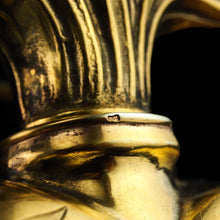 Load image into Gallery viewer, Antique Silver Gilt Heart Perfume Scent Bottle Flask - French 19th c.