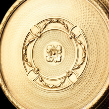 Load image into Gallery viewer, Antique French Large Solid Silver Gilt Circular Snuff Box/Tobacco Box - French 19th c.