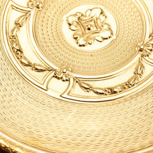 Load image into Gallery viewer, Antique French Large Solid Silver Gilt Circular Snuff Box/Tobacco Box - French 19th c.