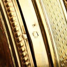 Load image into Gallery viewer, Antique French Large Solid Silver Gilt Circular Snuff Box/Tobacco Box - French 19th c.