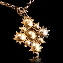 Load image into Gallery viewer, Antique Georgian 18K Gold Amethyst Pendant Necklace Cannetille - c.1820