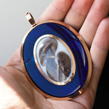 Load image into Gallery viewer, Antique Georgian Portrait Miniature Pendant 14K Gold Frame - c.1800