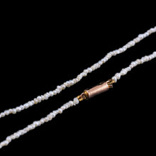 Load image into Gallery viewer, Antique Georgian Natural Seed Pearl Necklace 9ct Gold - c.1800