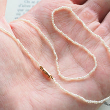 Load image into Gallery viewer, Antique Georgian Natural Seed Pearl Necklace 9ct Gold - c.1800