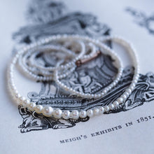Load image into Gallery viewer, Antique Georgian Natural Seed Pearl Necklace 9K Gold Clasp c.1800