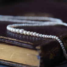 Load image into Gallery viewer, Antique Georgian Natural Seed Pearl Necklace 9K Gold Clasp c.1800