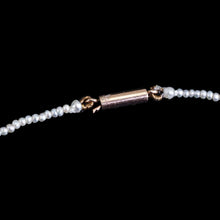 Load image into Gallery viewer, Antique Georgian Natural Seed Pearl Necklace 9K Gold Clasp c.1800