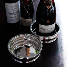 Load image into Gallery viewer, Antique Georgian Regency Solid Silver Coasters with Silver Base - William Eaton 1815