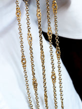 Load image into Gallery viewer, Antique Victorian Silver Gilt Chatelaine Rococo Decorations - c.1860