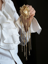 Load image into Gallery viewer, Antique Victorian Silver Gilt Chatelaine Rococo Decorations - c.1860