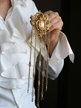 Load image into Gallery viewer, Antique Victorian Silver Gilt Chatelaine Rococo Decorations - c.1860