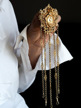 Load image into Gallery viewer, Antique Victorian Silver Gilt Chatelaine Rococo Decorations - c.1860