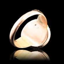 Load image into Gallery viewer, Antique Georgian Citrine & Pearl Cluster Ring 14K Gold - c.1800