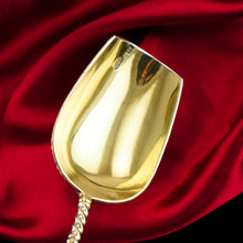 Load image into Gallery viewer, Antique Imperial Russian Solid Silver Caddy Spoon Cloisonne Enamel - Gustav Klingert 1891