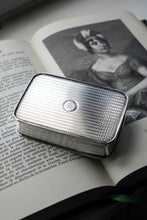 Load image into Gallery viewer, Large Antique Georgian Solid Silver Snuff Box with Engine Turned Motifs - London 1814