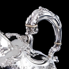 Load image into Gallery viewer, Antique Victorian Solid Silver Teapot in Louis XV Rococo Style - Barnard 1854