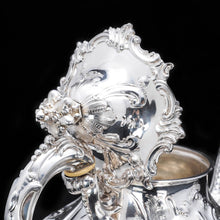 Load image into Gallery viewer, Antique Victorian Solid Silver Teapot in Louis XV Rococo Style - Barnard 1854