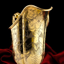 Load image into Gallery viewer, Magnificent Antique Victorian Solid Silver Gilt Ewer/Pitcher with Figural Engravings - Robert Garrard 1841