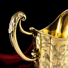 Load image into Gallery viewer, Magnificent Antique Victorian Solid Silver Gilt Ewer/Pitcher with Figural Engravings - Robert Garrard 1841