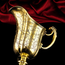 Load image into Gallery viewer, Magnificent Antique Victorian Solid Silver Gilt Ewer/Pitcher with Figural Engravings - Robert Garrard 1841