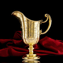Load image into Gallery viewer, Magnificent Antique Victorian Solid Silver Gilt Ewer/Pitcher with Figural Engravings - Robert Garrard 1841