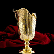 Load image into Gallery viewer, Magnificent Antique Victorian Solid Silver Gilt Ewer/Pitcher with Figural Engravings - Robert Garrard 1841