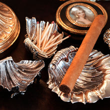 Load image into Gallery viewer, Antique Solid Silver Shell Salt/Butter Dishes Pair in Marvellous Cast Form - Mary Sibley & Richard Sibley 1838