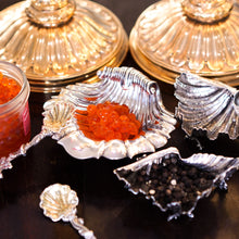 Load image into Gallery viewer, Antique Solid Silver Shell Salt/Butter Dishes Pair in Marvellous Cast Form - Mary Sibley & Richard Sibley 1838