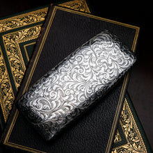 Load image into Gallery viewer, A Magnificent Victorian Solid Sterling Silver Cigar Cheroot Case - Nathaniel Mills 1842