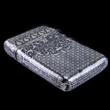 Load image into Gallery viewer, Antique Solid Silver French Niello Cigarette Case - 19th c.