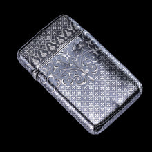 Load image into Gallery viewer, Antique Solid Silver French Niello Cigarette Case - 19th c.