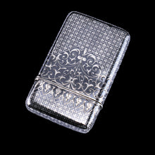 Load image into Gallery viewer, Antique Solid Silver French Niello Cigarette Case - 19th c.