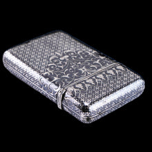 Load image into Gallery viewer, Antique Solid Silver French Niello Cigarette Case - 19th c.