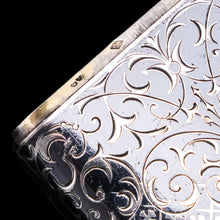 Load image into Gallery viewer, Antique Solid Silver French Niello Cigarette Case - 19th c.
