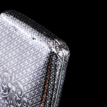 Load image into Gallery viewer, Antique Solid Silver French Niello Cigarette Case - 19th c.