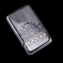 Load image into Gallery viewer, Antique Solid Silver French Niello Cigarette Case - 19th c.