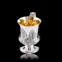 Load image into Gallery viewer, Antique Georgian Solid Silver Mug Cup with Chased Laurel Leaves - London c.1800s