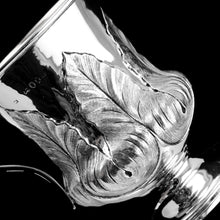Load image into Gallery viewer, Antique Georgian Solid Silver Mug Cup with Chased Laurel Leaves - London c.1800s