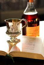 Load image into Gallery viewer, Antique Georgian Solid Silver Mug Cup with Chased Laurel Leaves - London c.1800s