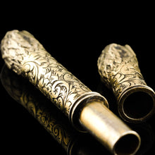 Load image into Gallery viewer, Antique Solid Silver Gilt Eagle's Head Etui Needle Case - 19th c.