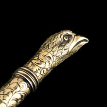 Load image into Gallery viewer, Antique Solid Silver Gilt Eagle's Head Etui Needle Case - 19th c.