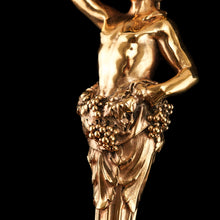 Load image into Gallery viewer, Antique Solid Silver Gilt Candlesticks Figural/Caryatid Design - J.C. Klinkosch c.1870