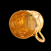 Load image into Gallery viewer, Antique Victorian Solid Silver Gilt Mug Cup Naturalistic Motif - Elkington & Co Ltd 1891