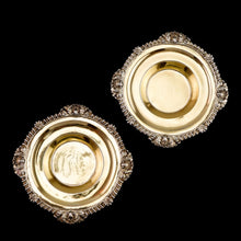 Load image into Gallery viewer, Magnificent Antique Georgian Solid Silver Gilt Dish/Salt Pair - Barnard 1814