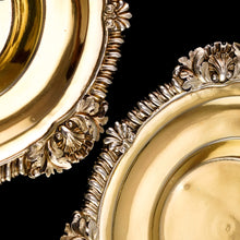 Load image into Gallery viewer, Magnificent Antique Georgian Solid Silver Gilt Dish/Salt Pair - Barnard 1814