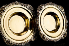 Load image into Gallery viewer, Magnificent Antique Georgian Solid Silver Gilt Dish/Salt Pair - Barnard 1814