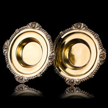 Load image into Gallery viewer, Magnificent Antique Georgian Solid Silver Gilt Dish/Salt Pair - Barnard 1814